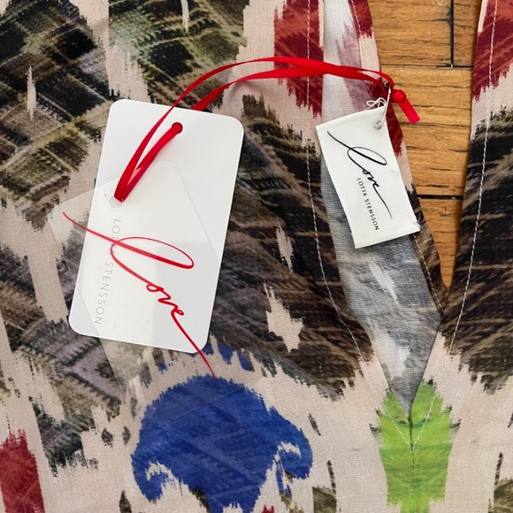 NWT Love by Lotta Stensson Tribal Open Side with Tassels Poncho - One Size - Picture 4 of 9